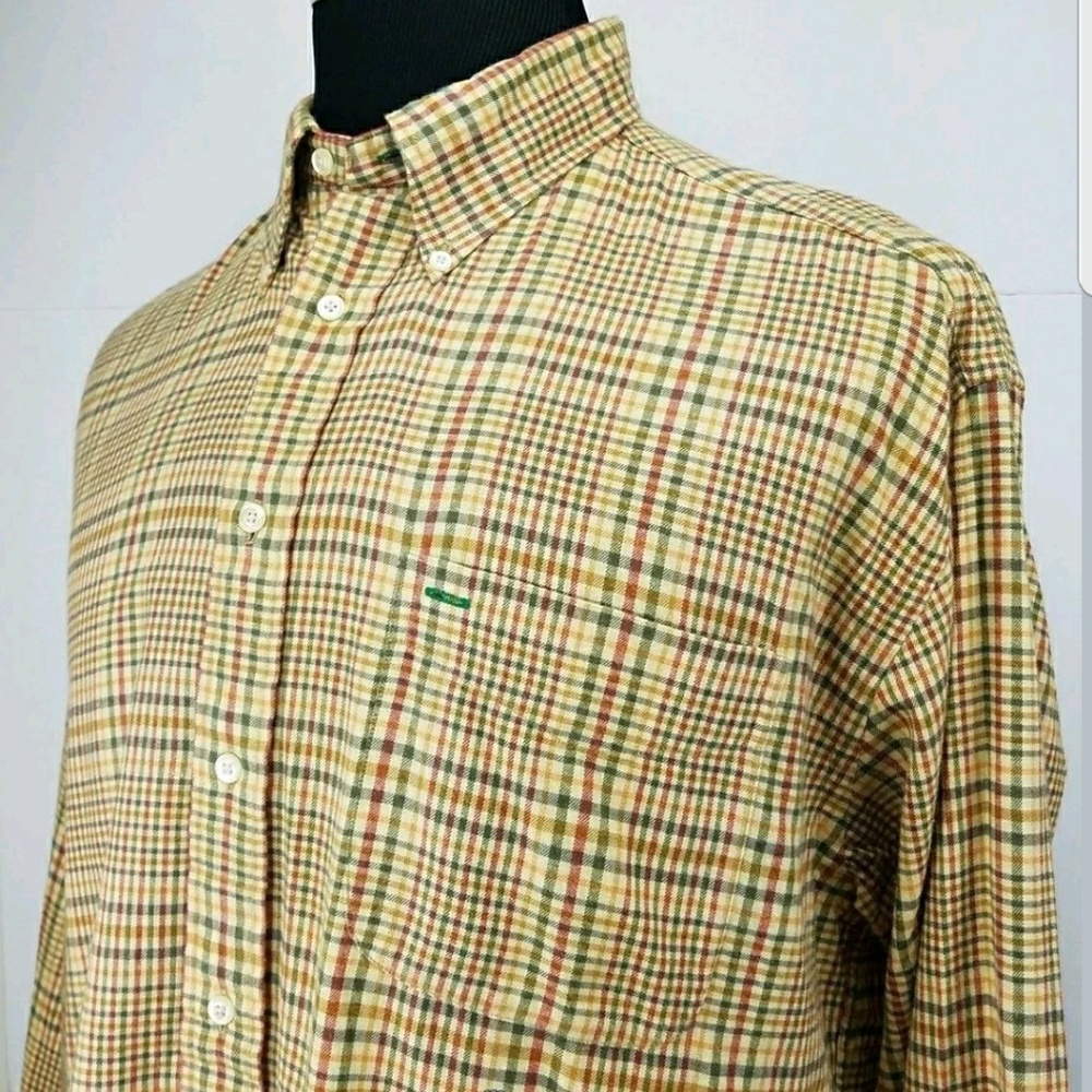 Vtg Lion Crest Tommy Hilfiger Multi Color Plaid